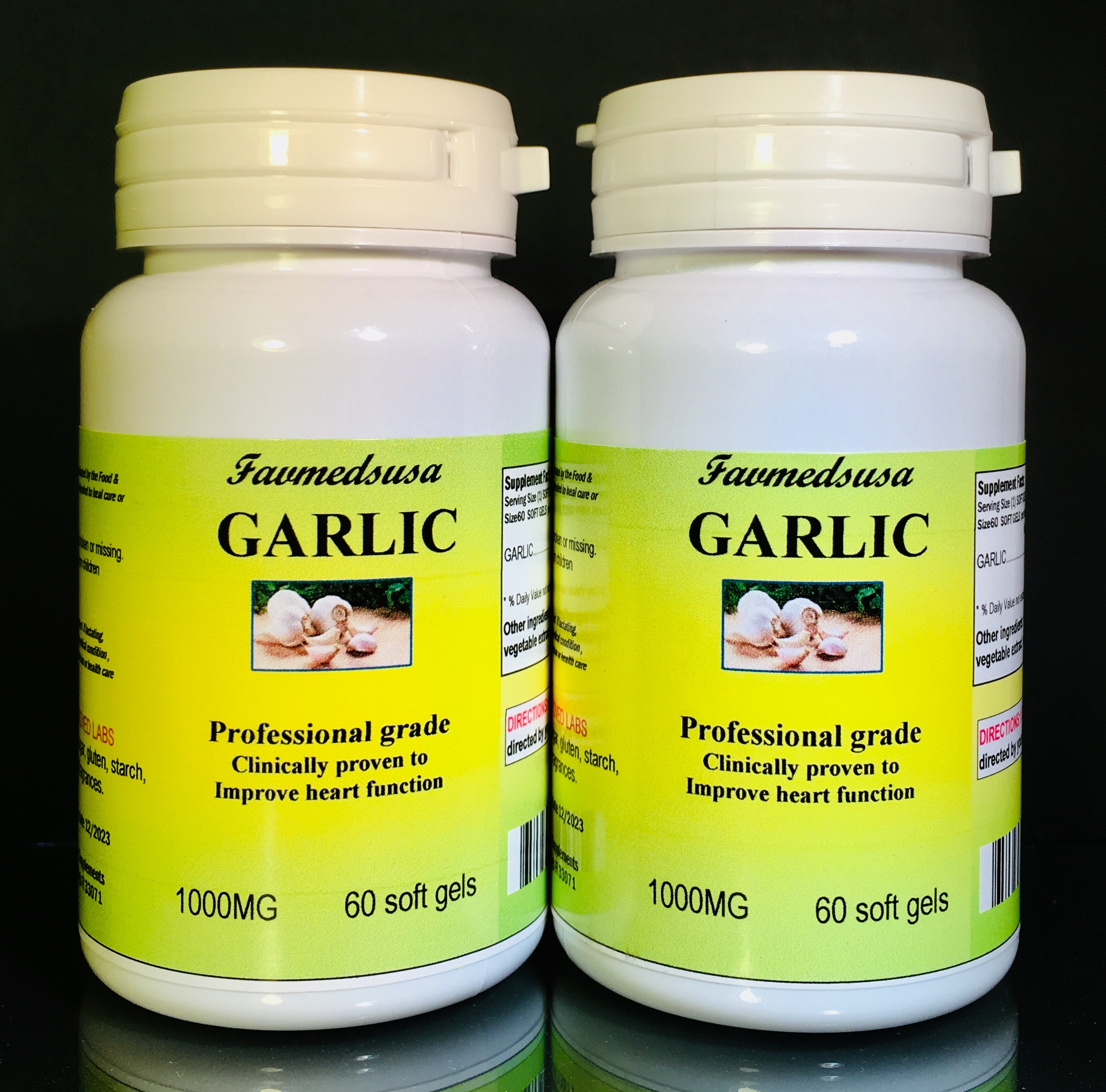 Garlic 1000mg - 120 (2x60) soft gels